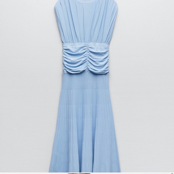 Zara Draped Knitwear Dress Bloggers Favorite Size M - Picture 8 of 11